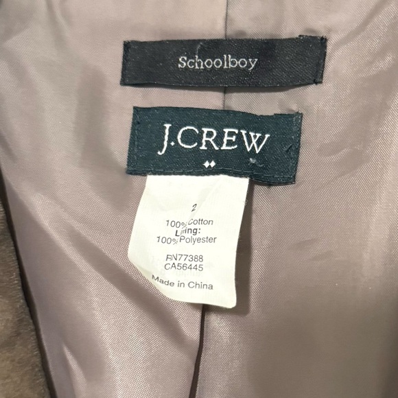 J. Crew Factory Velvet Tan Blazer - Picture 3 of 3